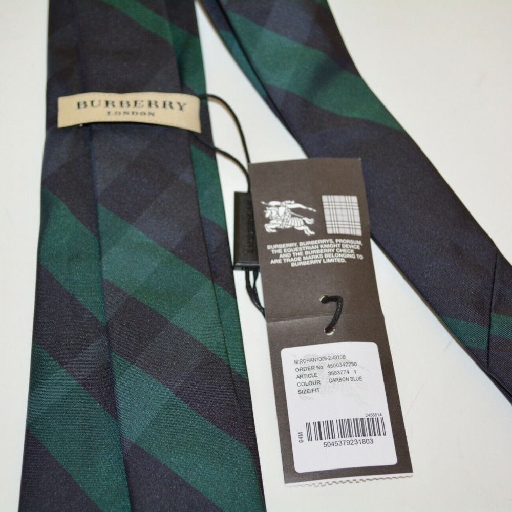 BURBERRY ROHAN SKINNY SILK NECKTIE - Picture 3 of 4